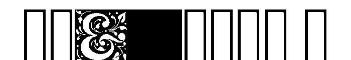 Jacobean Initials A Font OTHER CHARS