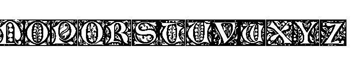 Jacobean Initials A Font UPPERCASE