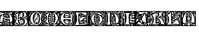 Jacobean Initials A FONT