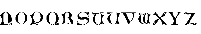 Jacobean Initials B Font UPPERCASE