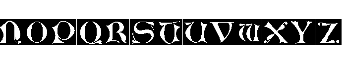 Jacobean Initials D Font LOWERCASE