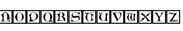 Jacobean Initials Framed B Font UPPERCASE