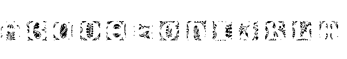 Jacobean Initials Framed D FONT