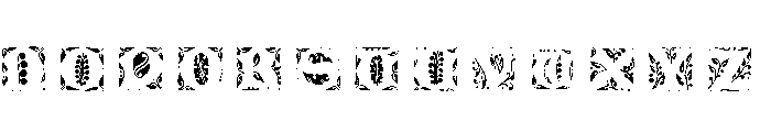 Jacobean Initials Framed D Font LOWERCASE