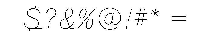 Javelin Light Font OTHER CHARS