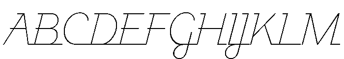 Javelin Light Font UPPERCASE