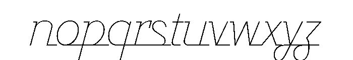 Javelin Light Font LOWERCASE