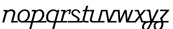 Javelin Regular Font LOWERCASE