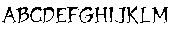 Jawbox Chanky Regular Font UPPERCASE