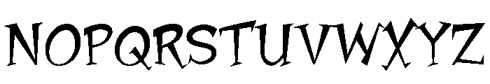 Jawbox Chanky Regular Font UPPERCASE