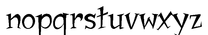 Jawbox Chanky Regular Font LOWERCASE