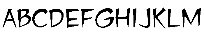 Jawbox Regular Font UPPERCASE