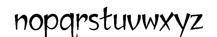 Jawbox Regular Font LOWERCASE