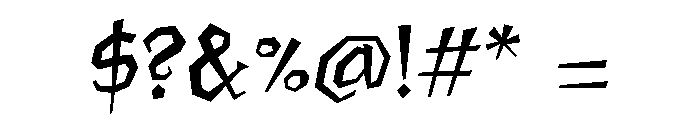 Jawbreaker Regular Font OTHER CHARS