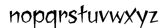 Jawbreaker Regular Font LOWERCASE