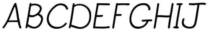JBScript Simple Bold Italic Font UPPERCASE