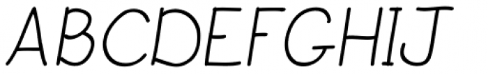 JBScript Simple Italic Font UPPERCASE
