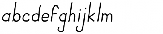 JBScript Simple Italic Font LOWERCASE
