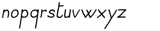 JBScript Simple Italic Font LOWERCASE