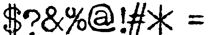 JCAguirreP - Old Type Font OTHER CHARS