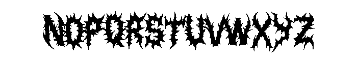 JD-MUTILATION-BASIC Font UPPERCASE