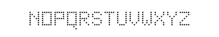 JD Stars Regular Font UPPERCASE