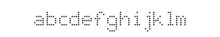 JD Stars Regular Font LOWERCASE