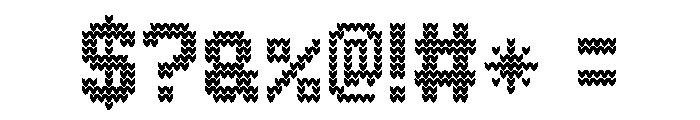 JDR SweatKnitted Font OTHER CHARS