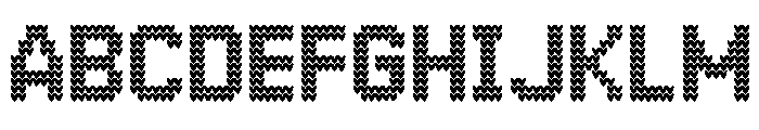 JDR SweatKnitted Font UPPERCASE