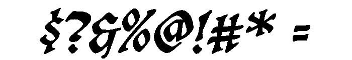 Jetsam Collection Italic Font OTHER CHARS