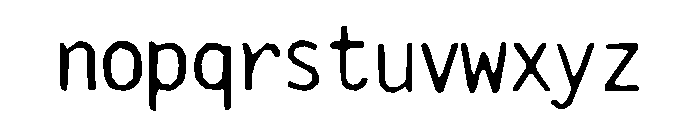 Jetsam Collection Kugelkopf Font LOWERCASE