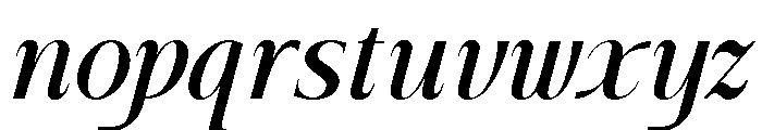 Jeanoti-Italic Font LOWERCASE