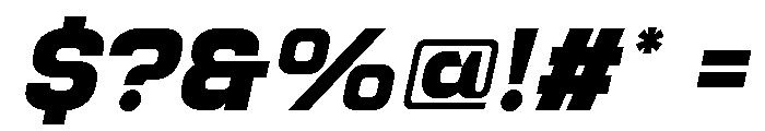 Jechro Black Italic Font OTHER CHARS