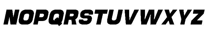 Jechro Black Italic Font UPPERCASE