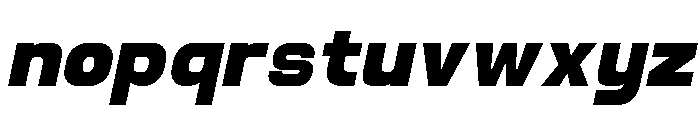 Jechro Black Italic Font LOWERCASE