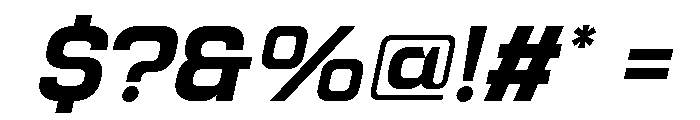Jechro Bold Italic Font OTHER CHARS