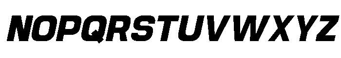 Jechro Extra Bold Italic Font UPPERCASE