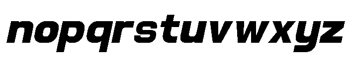 Jechro Extra Bold Italic Font LOWERCASE