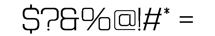Jechro Extra Light Font OTHER CHARS