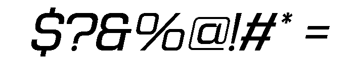 Jechro Italic Font OTHER CHARS