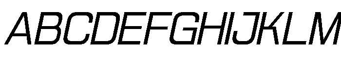 Jechro Light Italic Font UPPERCASE