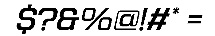 Jechro Medium Italic Font OTHER CHARS