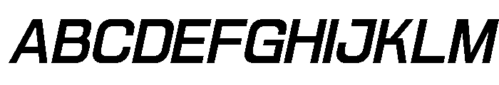 Jechro Medium Italic Font UPPERCASE
