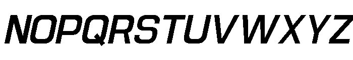 Jechro Medium Italic Font UPPERCASE