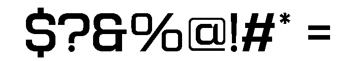 Jechro Medium Font OTHER CHARS