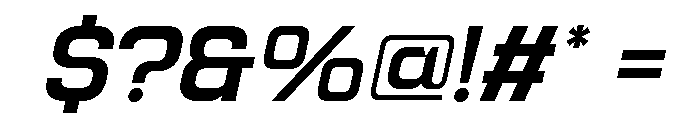 Jechro Semi Bold Italic Font OTHER CHARS