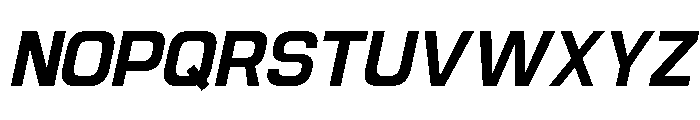 Jechro Semi Bold Italic Font UPPERCASE