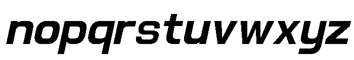 Jechro Semi Bold Italic Font LOWERCASE