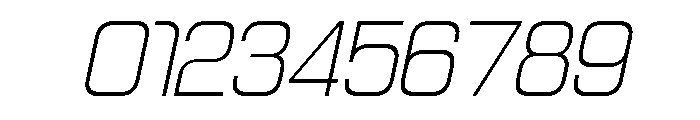 Jechro Thin Italic Font OTHER CHARS