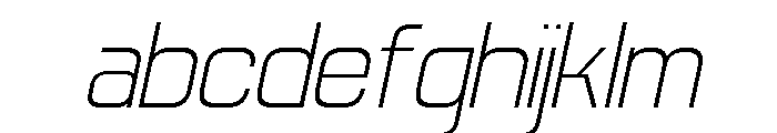 Jechro Thin Italic FONT